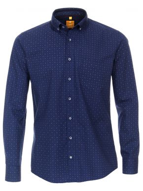 More about REDMOND Men's blue polka dot long shirt