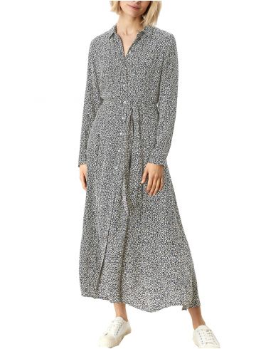 S.OLIVER Denim dress, sleeve that folds and straps