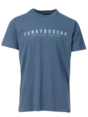 FUNKY BUDDHA Ανδρικό μαύρο T-Shirt FBM005-026-04 BLACK