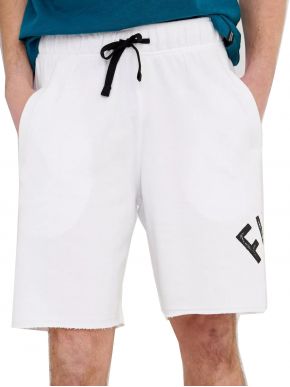 FUNKY BUDDHA Men's white macaw shorts. FBM005-051-03 WHITE.