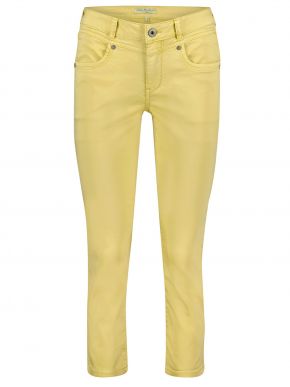 More about RED BUTTON Women's yellow elastic leggings capri pants