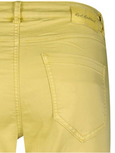 RED BUTTON Ολλανδικό κίτρινο γυναικείο ελαστικό ψιλοκάβαλο παντελόνι