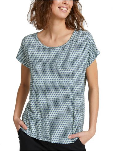 FRANSA Γυναικείο πολύχρωμο κοντομάνικη μπλούζα βεραμάν κοντομάνικη μπλούζα T-Shirt 20610284-201119