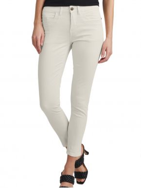 FRANSA Women's off-white low-waist fabric pants