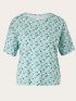 S.OLIVER Γυναικείο μπλέ navy μπλούζα T-shirt, 3D εφφέ 2110170-59D1
