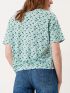 S.OLIVER Women's blue navy T-Shirt, 3D print look 2110170-59D1