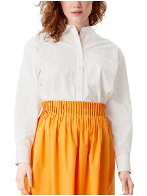 S.OLIVER Γυναικείο εκρού άνετο πουκάμισο 2112045-0210