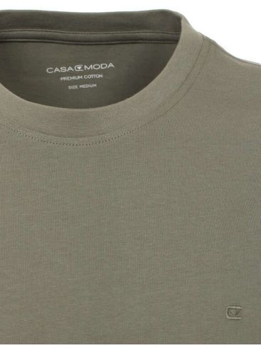 CASA MODA Ανδρική λαδί κοντομάνικη μπλούζα t-shirt