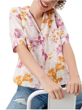 S.OLIVER Women's floral blouse 2111797- 41A2 Soft Rose