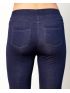 ANNA RAXEVSKY Women's blue plaid elastic pants T21113