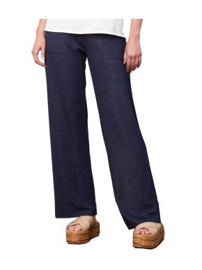 ANNA RAXEVSKY Γυναικείο μπλέ ελαστικό ίσιο παντελόνι τύπου τζιν T21107 BLUE