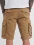 FUNKY BUDDHA Men's beige cargo shorts FBM005-002-03 BEIGE