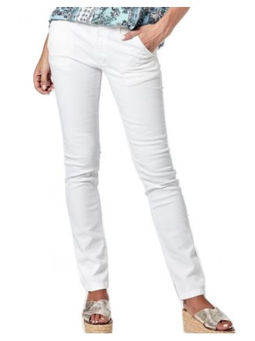 MARYLAND Γυναικείο μπλέ-λευκό ριγέ παντελόνι 21258 ESPILL