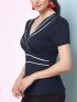 ANNA RAXEVSKY Women's coral blouse B21131 CORAL