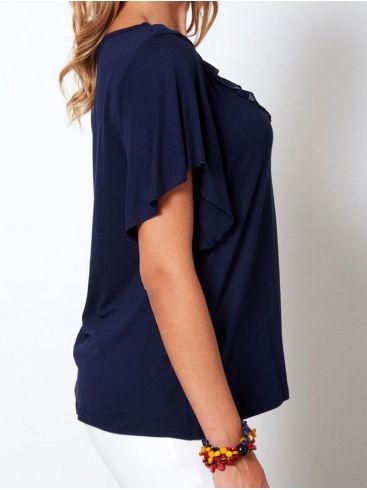 ANNA RAXEVSKY Women's printed muslin blouse with lurex B21136