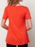 ANNA RAXEVSKY Γυναικεία εκρού κοντομάνικη μπλούζα από μουσελίνα B21134 ECRU