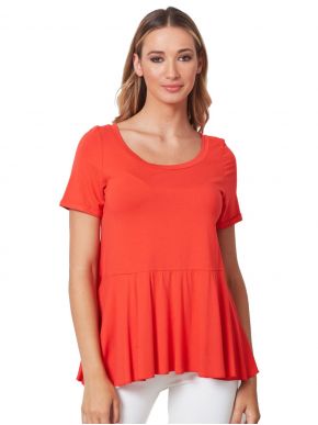 More about ANNA RAXEVSKY Women's coral short sleeved blouse B21118 CORAL