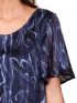 ANNA RAXEVSKY Women's black short sleeve elastic blouse B21121 BLACK