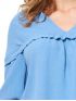ANNA RAXEVSKY Γυναικεία γαλάζια μπλούζα V B21100 LTBLUE