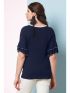 ANNA RAXEVSKY Γυναικεία μπλέ μπλούζα B21131 BLUE