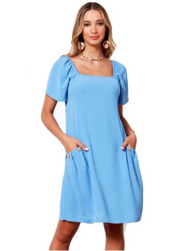 ANNA RAXEVSKY Women's maxi blue midi dress . D21114 BLUE.
