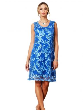 ANNA RAXEVSKY Sleeveless blue dress DF21129