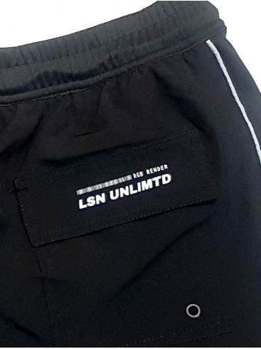 LOSAN Men's black-gray swimsuit shorts