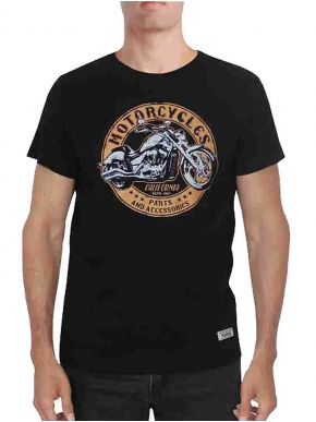 FORESTAL Ανδρικό μαύρο κοντομάνικο μπλουζάκι t-shirt 701-242 (έως 7XL)