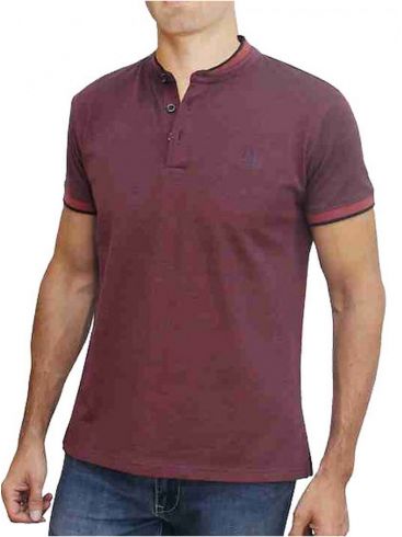 FORESTAL MAN Men's burgundy short-sleeved t-shirt 741-626