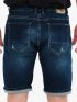 BASEHIT Men's blue jeans elastic shorts 221.BM45.198 DARK BLUE