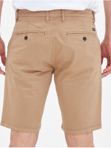 BASEHIT Men's grey jeans elastic shorts 221.BM45.298 L GREY