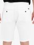 BASEHIT Men's white elastic tsinos shorts 221.BM46.92 OFF WHITE
