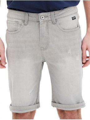 More about BASEHIT Men's grey jeans elastic shorts 221.BM45.298 L GREY
