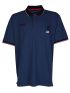 US GRAND POLO Men's blue short sleeve pique polo shirt