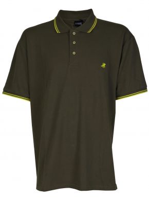 More about US GRAND POLO Men's olive short-sleeved pique polo shirt OUSP 130 Militare