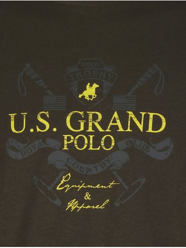US GRAND Men's olive short sleeve T-Shirt