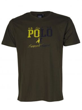 US GRAND Men's olive short-sleeved T-Shirt UST 312 Militare