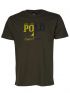 US GRAND Ανδρικό λαδί κοντομάνικο T-Shirt μπλουζάκι