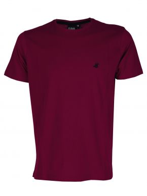 US GRAND Men's burgundy short sleeve T-Shirt UST 031 Prugna