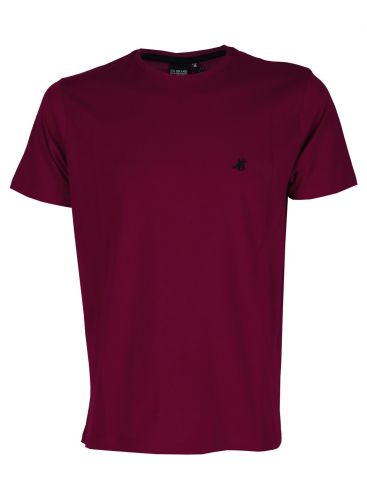 US GRAND Men's burgundy short sleeve T-Shirt