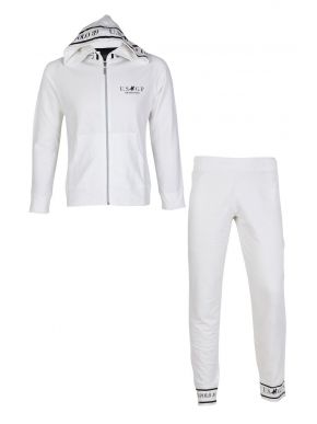 More about US GRAND POLO Set Women white cardigan sweatshirt and pants USDC 387