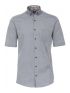 REDMOND Men's short sleeve denim linen shirt