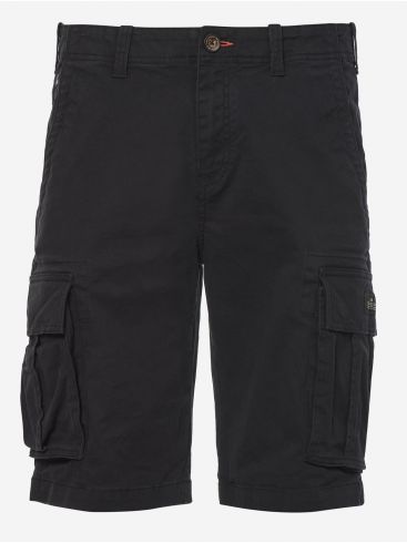 FUNKY BUDDHA Men's black cargo shorts FBM005-002-03 BLACK