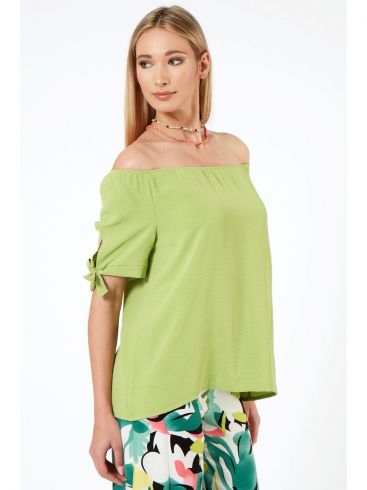 ANNA RAXEVSKY Women's turquoise  blouse B22116 TURQ