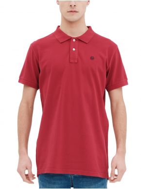 More about BASEHIT Mens red short sleeve pique polo shirt 221.BM35.68GD RED ..