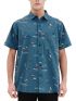BASEHIT Men's short sleeved shirt 221.BM61.02 PR 286 MIDNIGHT BLUE