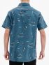 BASEHIT Men's short sleeved shirt 221.BM61.02 PR 286 MIDNIGHT BLUE