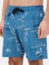 BASEHIT Men's blue shorts swimsuit 221.BM504.33 PR 287 BLUE