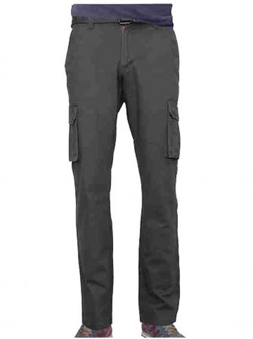 KOYOTE JEANS Men's anthracite cargo elastic jeans 501-263 84