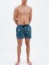 BASEHIT Men's shorts swimsuit 221.BM505.10 PR 286 D GREEN